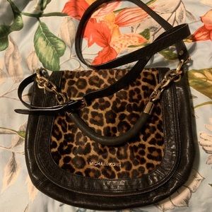 Michael Kore Cheetah Calf Hair crossbody!